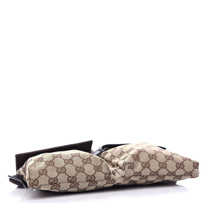 Gucci GG Monogram Double Pocket Belt Bag Dark Brown 4 of 12
