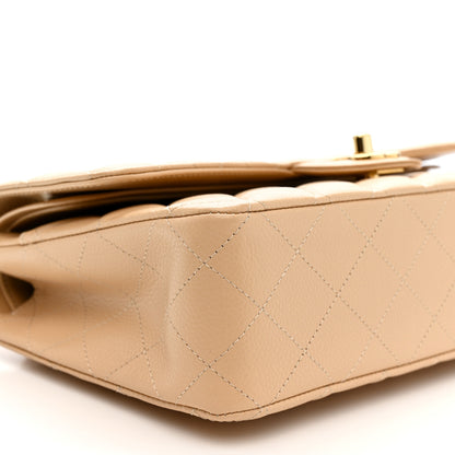 Chanel Caviar Quilted Medium Double Flap Beige 9 of 11