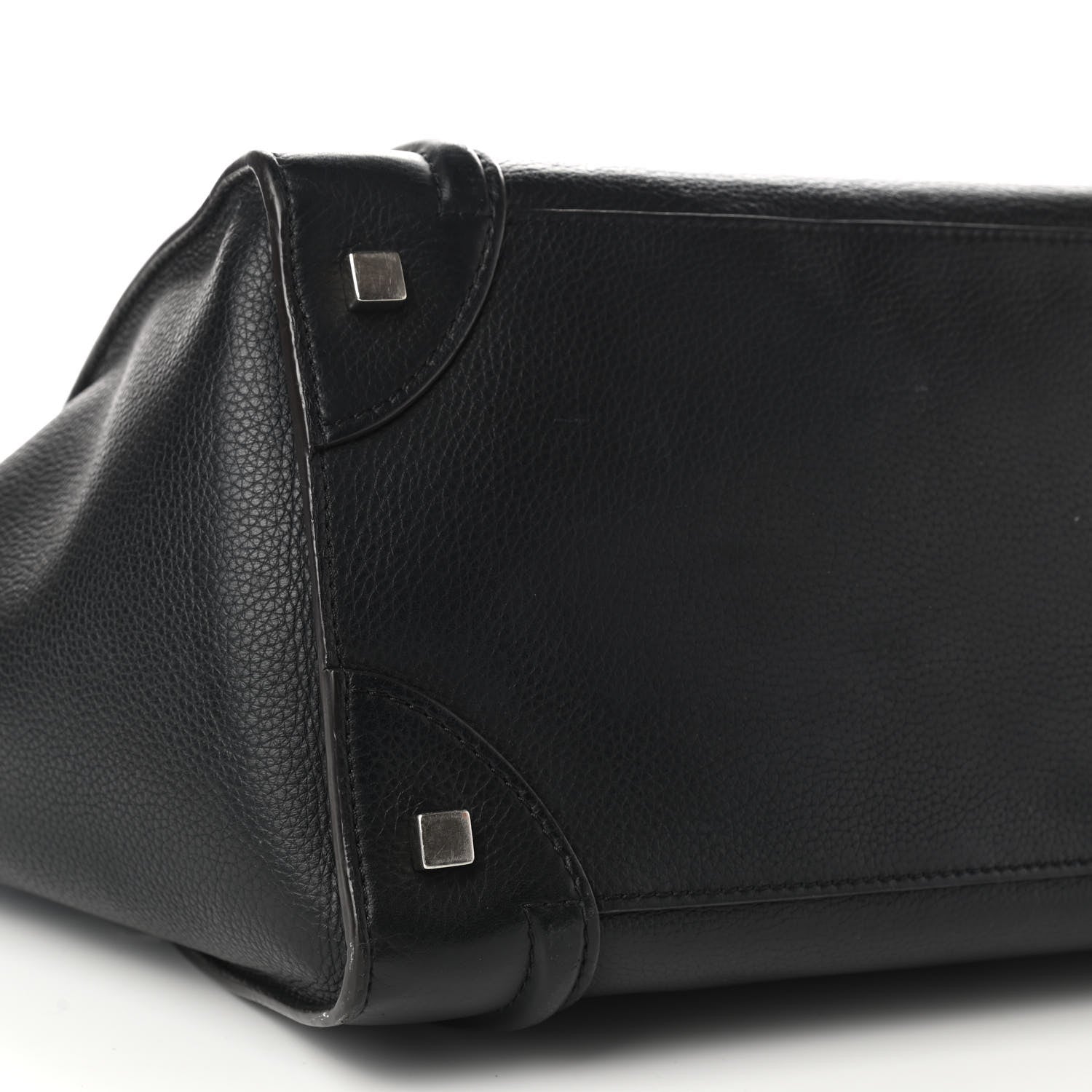 Celine Drummed Calfskin Mini Luggage Black 8 of 14