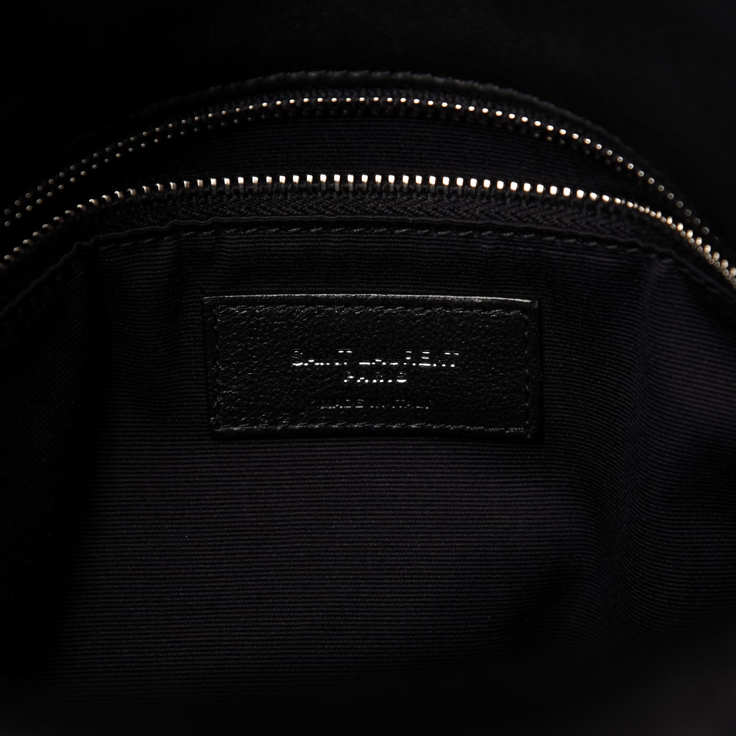 Lambskin Quilted Medium Loulou Puffer Monogram Chain Satchel Black
