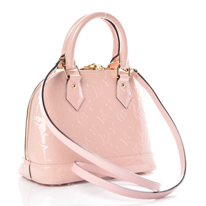 Louis Vuitton Vernis Flowers Alma BB Rose Ballerine 3 of 6