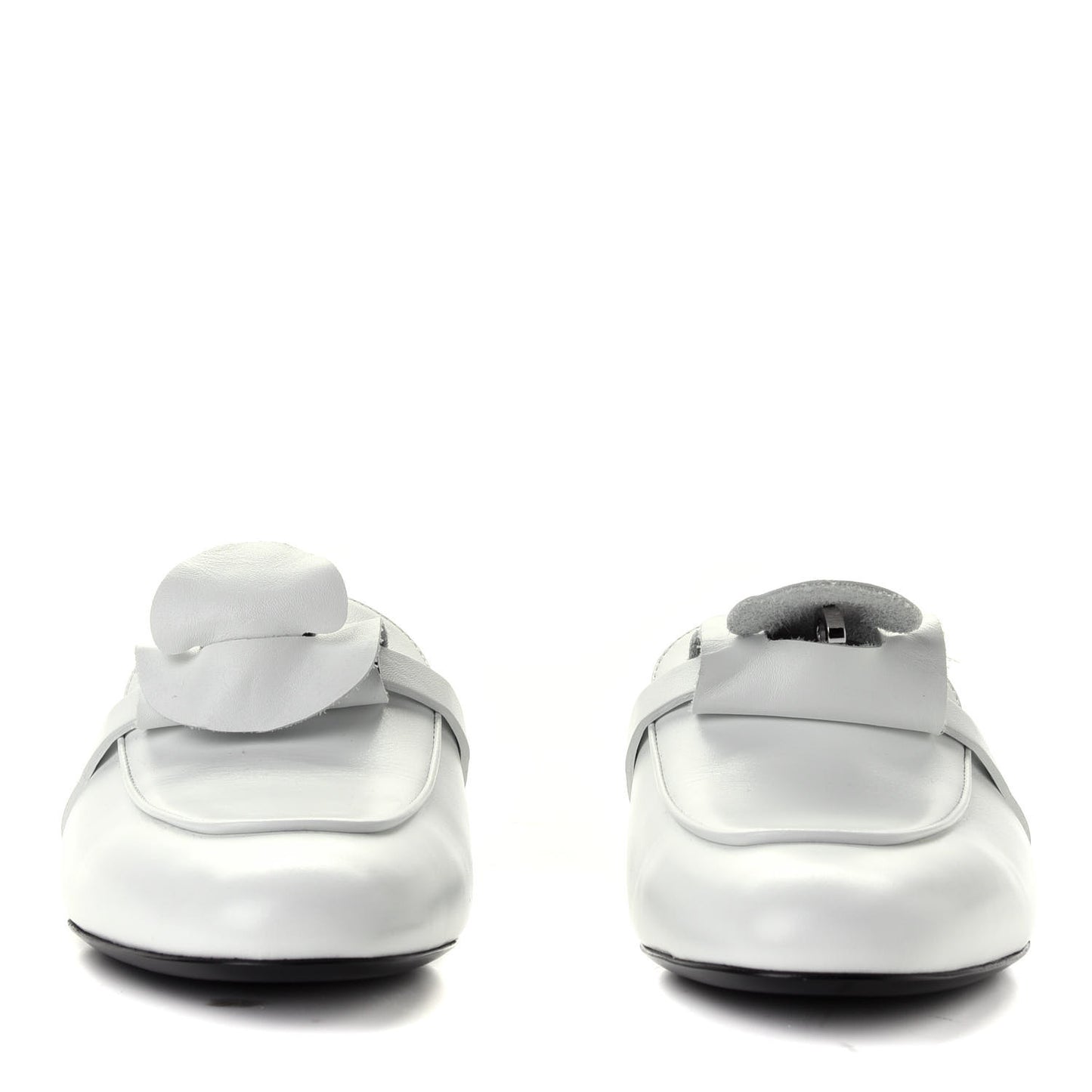 Calfskin Oz Mules 38 White