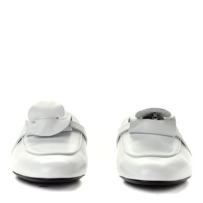 Hermes Calfskin Oz Mules 38 White 5 of 6