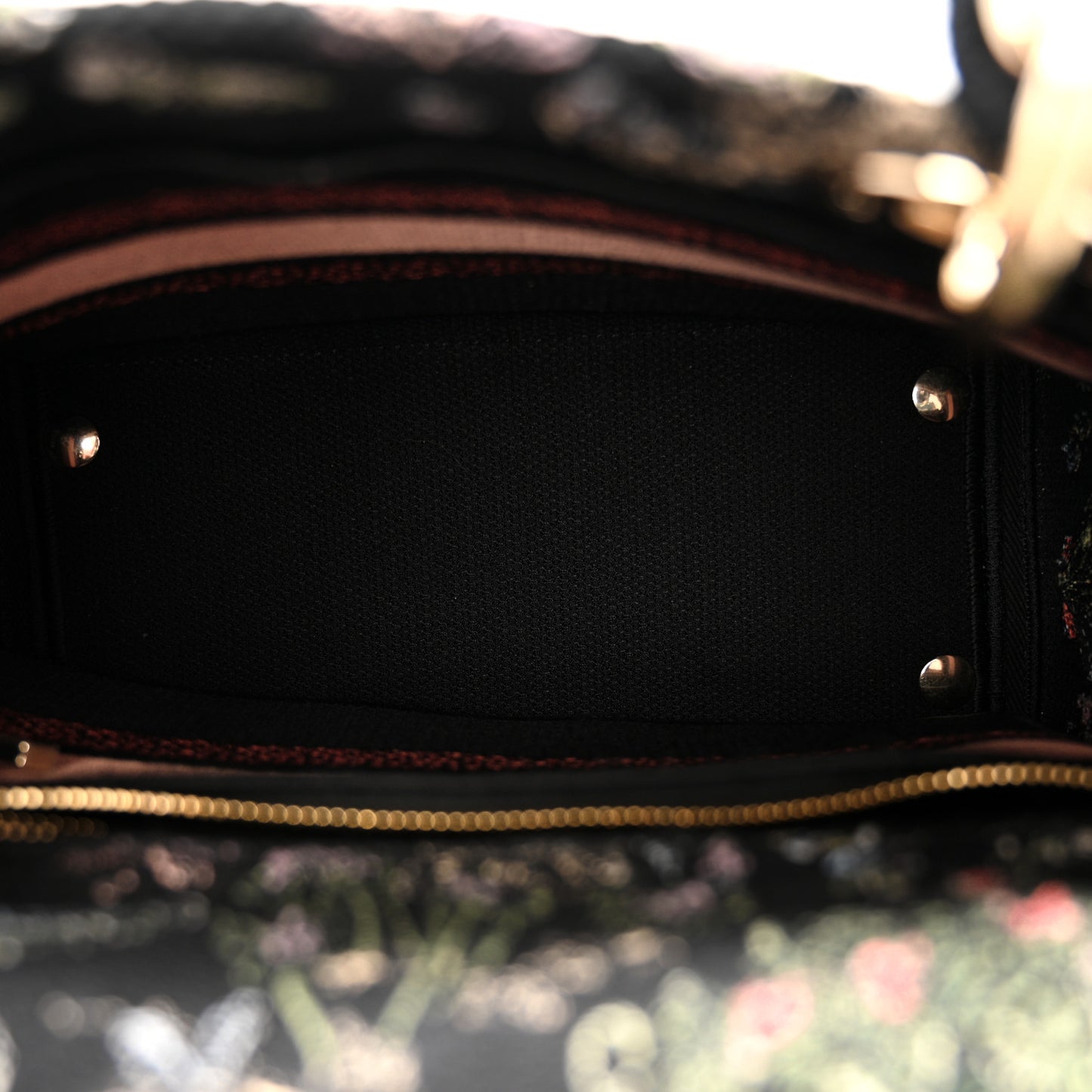 Canvas Cabinet De Curiosites Embroidered Medium Lady D-Lite Black Multicolor