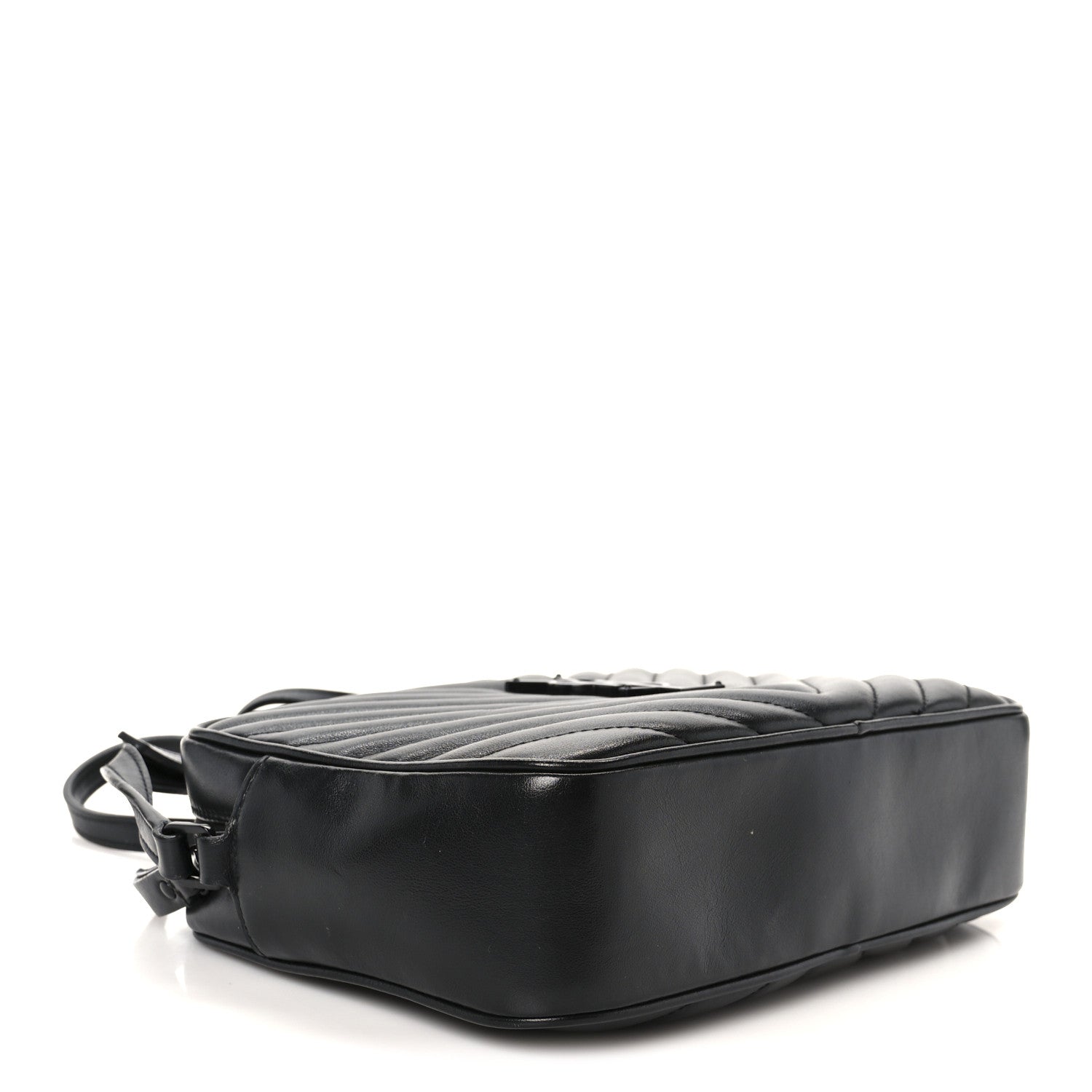 Saint Laurent Calfskin Matelasse Monogram Monochrome Lou Camera Bag Black 4 of 10