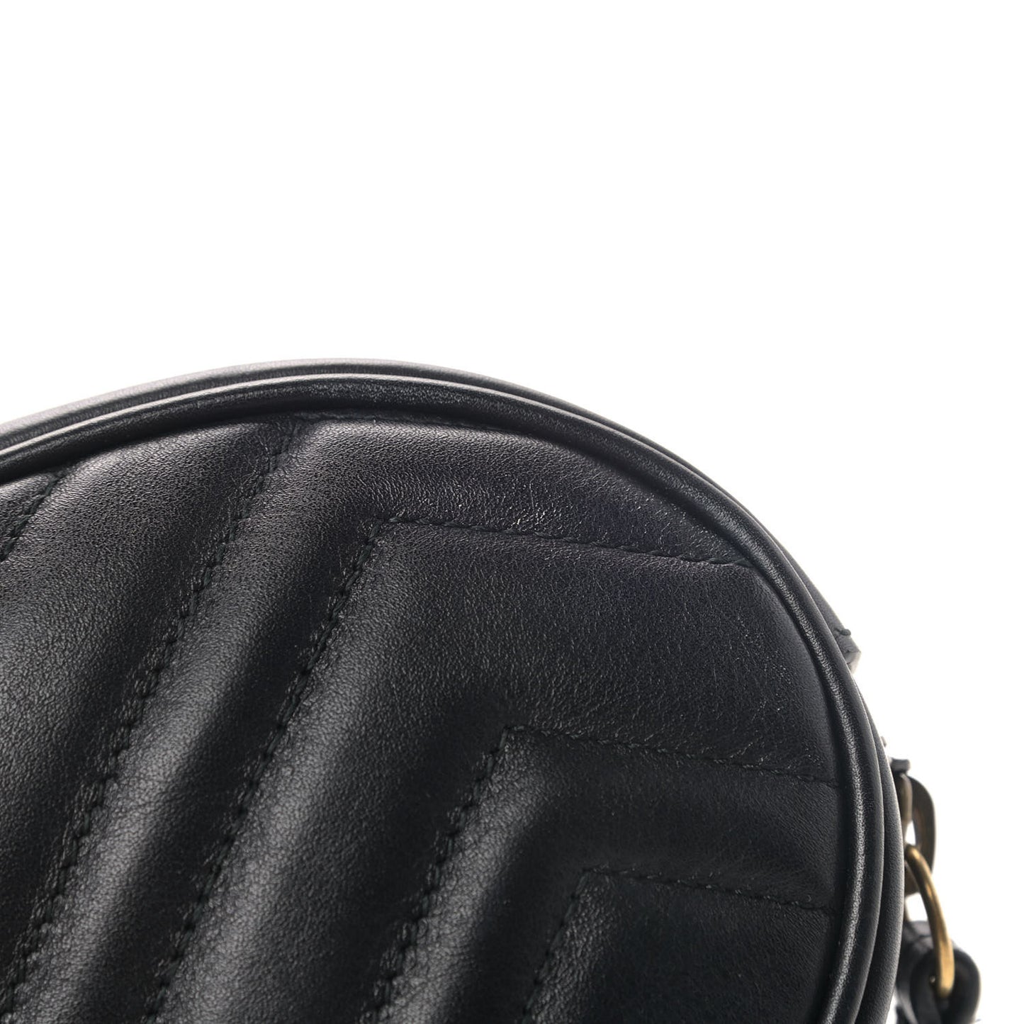 Calfskin Matelasse GG Marmont Belt Bag 85 34 Black