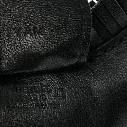 Hermes Milo Lambskin Matte Alligator Touch Grigri Rodeo Horse Bag Charm MM So Black 3 of 4