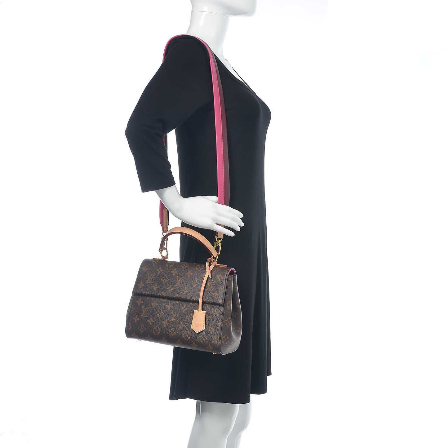 Monogram Cluny BB Bordeaux Fuchsia