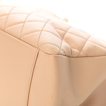 Chanel Caviar Quilted Grand Shopping Tote GST Beige 9 of 14