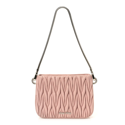 Miu Miu Nappa Matelasse Sassy Handbag Opale 1 of 9