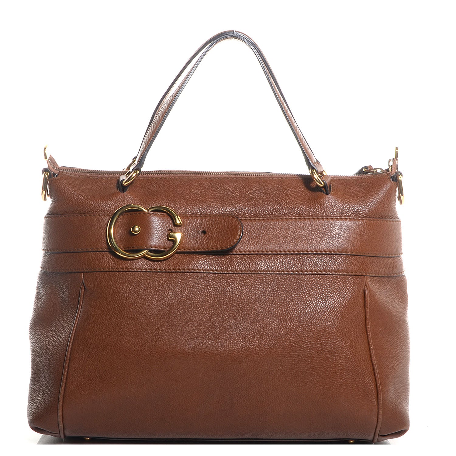 Gucci Leather Ride Medium Top Handle Bag Brown 1 of 7