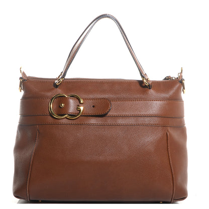 Gucci Leather Ride Medium Top Handle Bag Brown 1 of 7