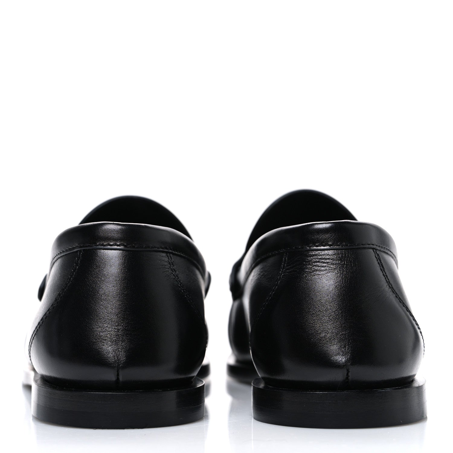 Saint Laurent Calfskin Penny Loafers 38 Black 6 of 11
