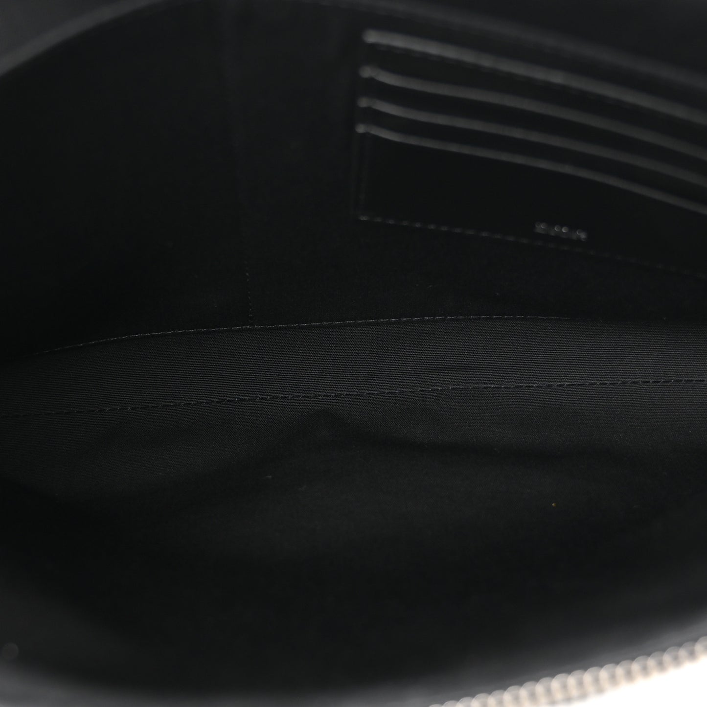 Oblique A4 Zipped Pouch Beige Black