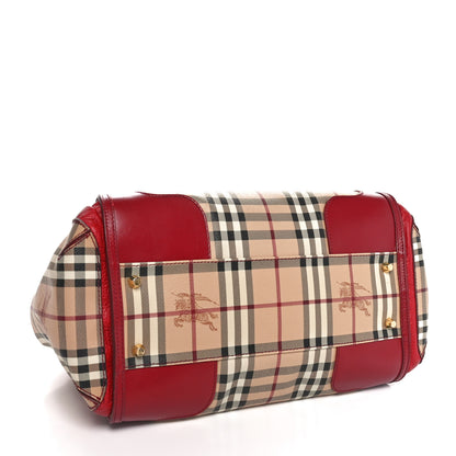 Burberry Haymarket Check Colours Small Gladstone Military Red 4 of 10