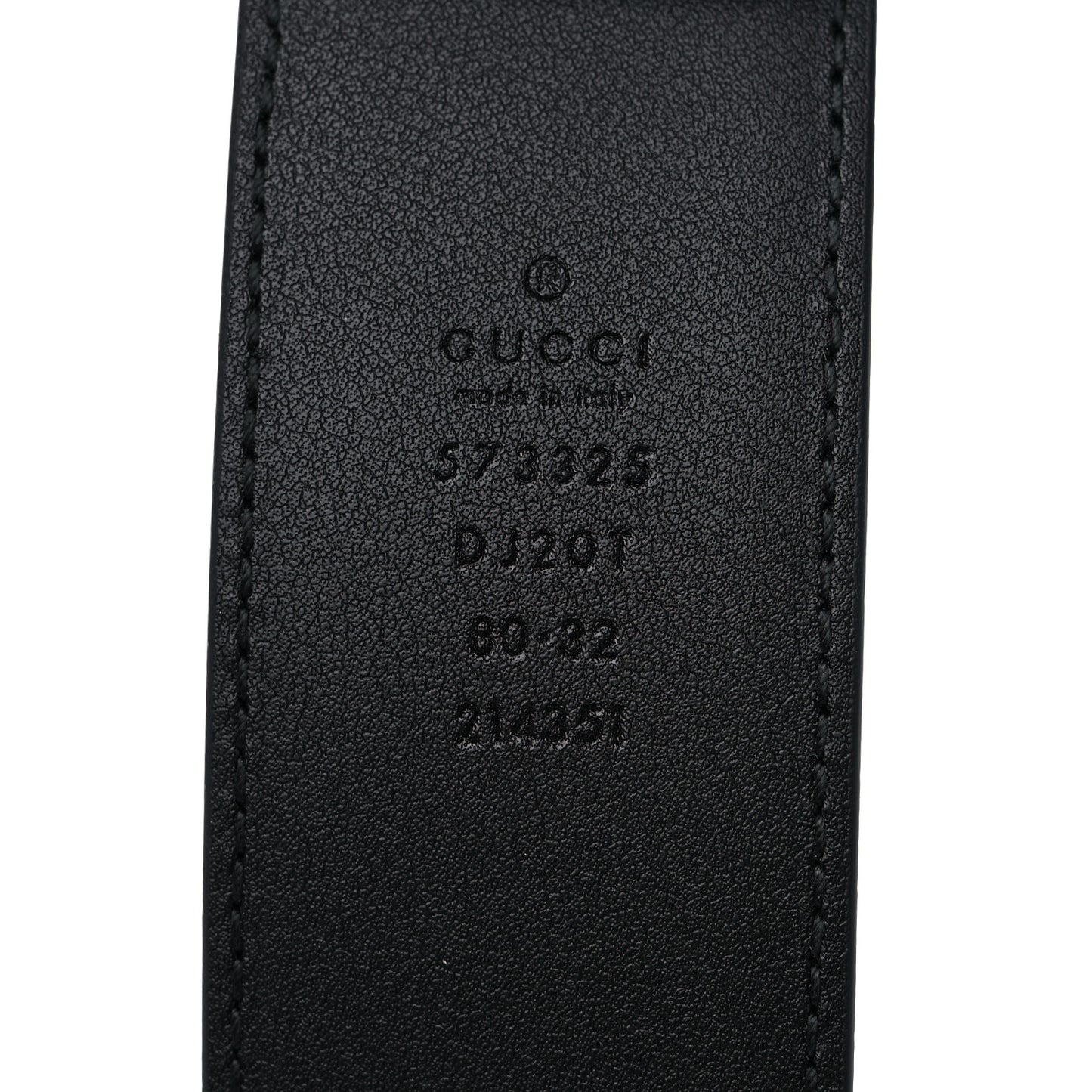 Textured Dollar Calfskin 40mm Belt 80 32 Black