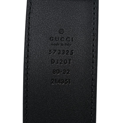 Gucci Textured Dollar Calfskin 40mm Belt 80 32 Black 3 of 4