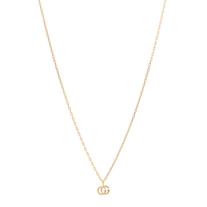 Gucci 18K Yellow Gold Running GG Pendant Necklace 1 of 5