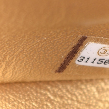 Chanel Metallic Caviar Quilted Mini Top Handle Rectangular Flap Gold 9 of 10