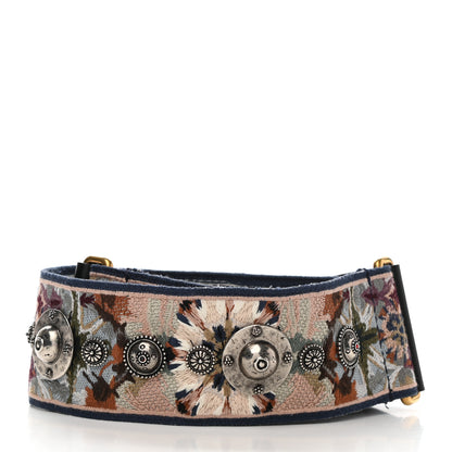 Christian Dior Canvas Embroidered Studded KaleiDiorscopic Shoulder Strap Multicolor 2 of 5