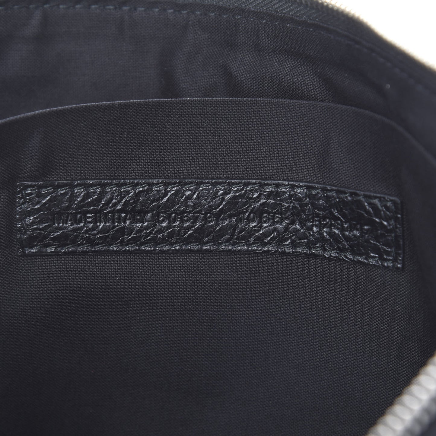 Lambskin Supermarket I Love Techno Pouch Black