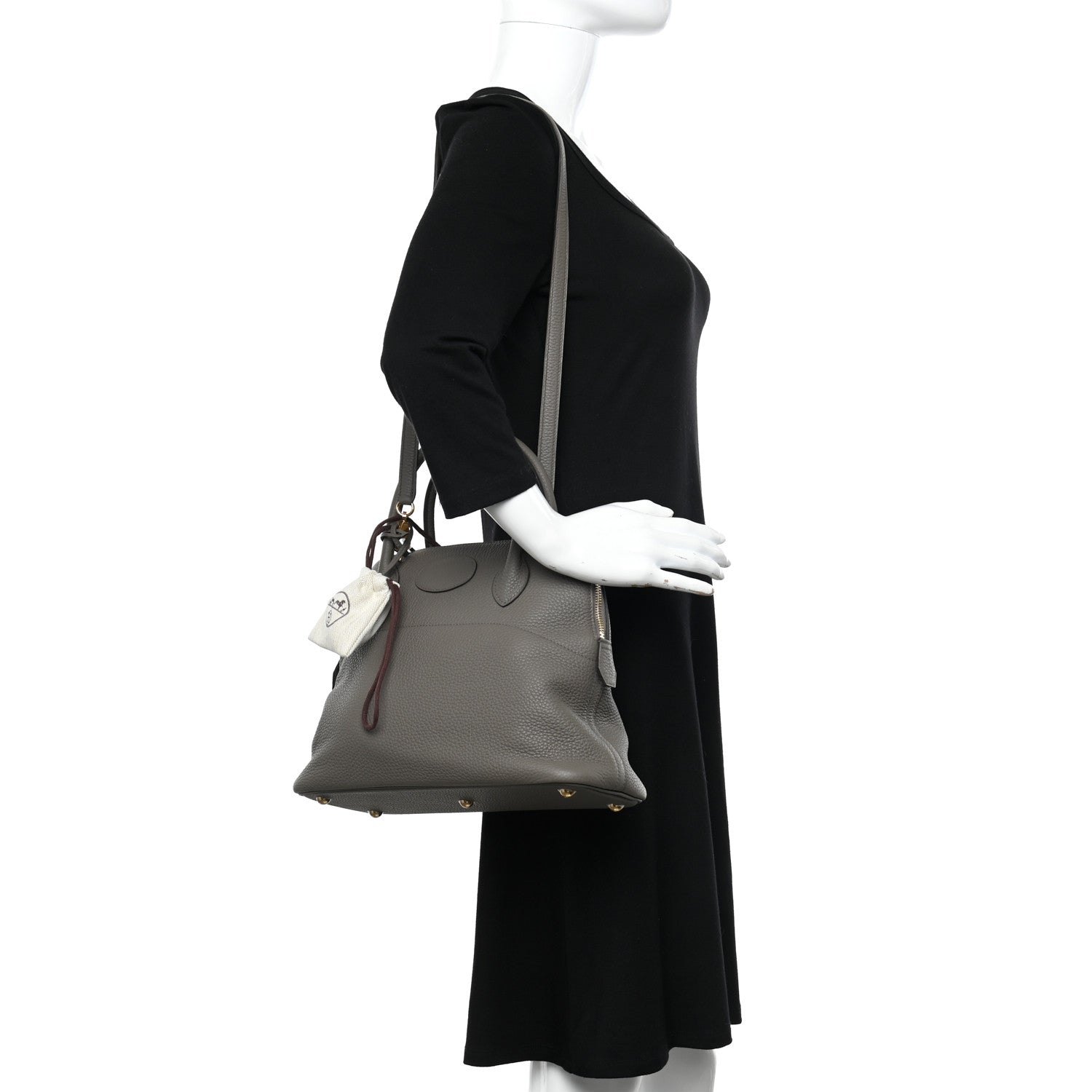 Hermes Taurillon Clemence Bolide 31 Etain 2 of 9