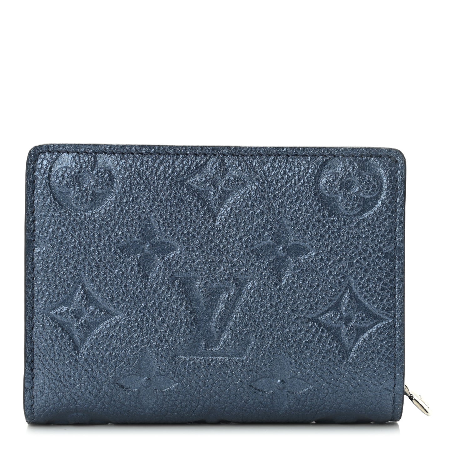 Metallic Empreinte Clea Wallet Navy Nacre
