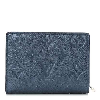 Louis Vuitton Metallic Empreinte Clea Wallet Navy Nacre 1 of 10