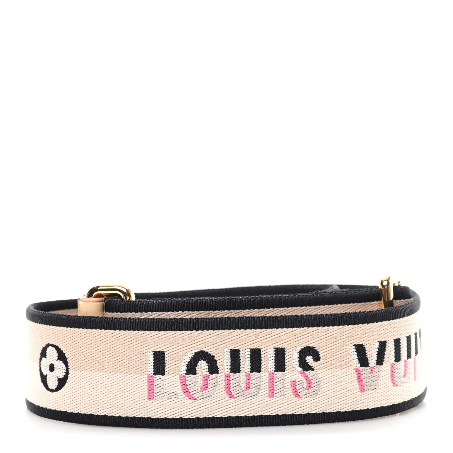Louis Vuitton Jacquard Speedy Bandouliere 20 Shoulder Strap Black 2 of 3