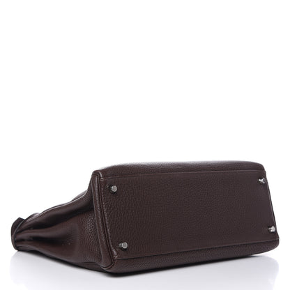 Hermes Togo Kelly Retourne 35 Chocolate 5 of 32