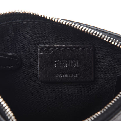 Fendi Vitello Elite Heart Coin Pouch Key Case Black 6 of 8