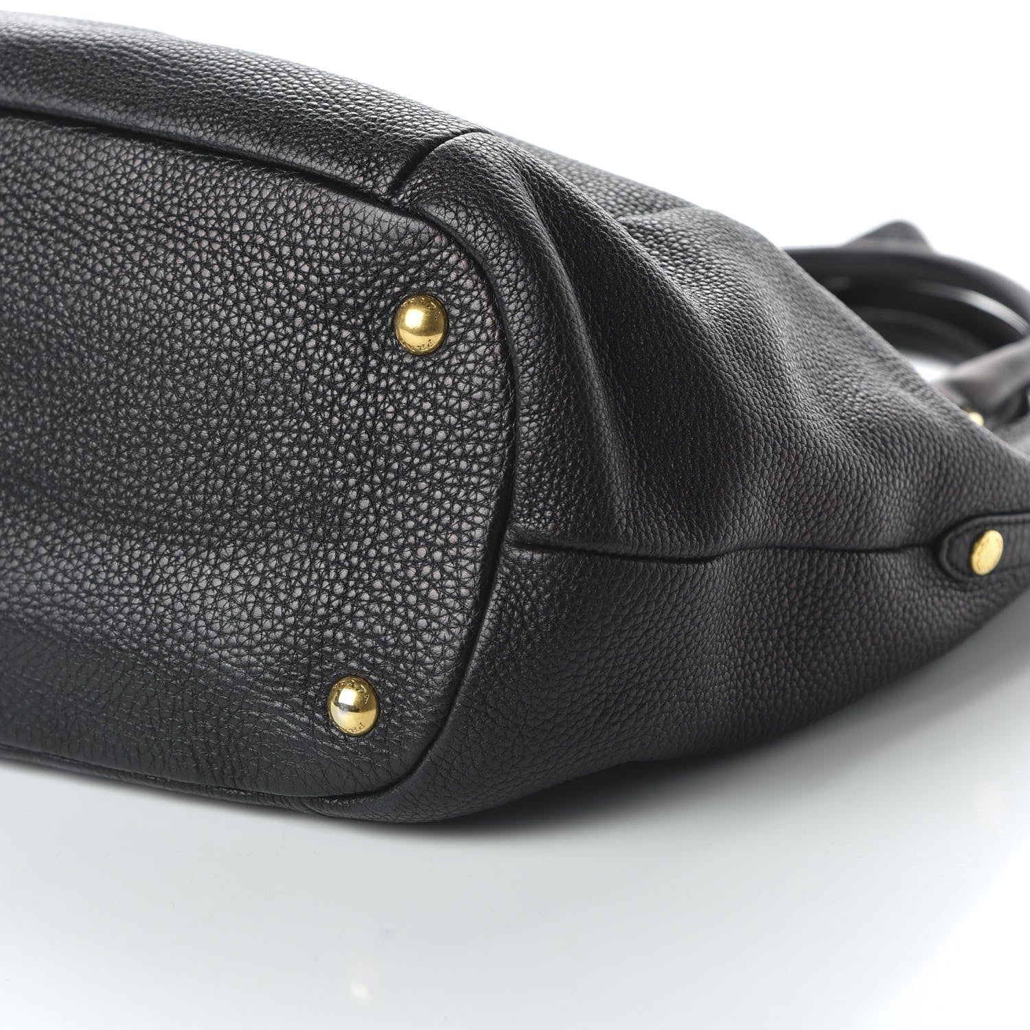Prada Vitello Daino Tote Black 7 of 10
