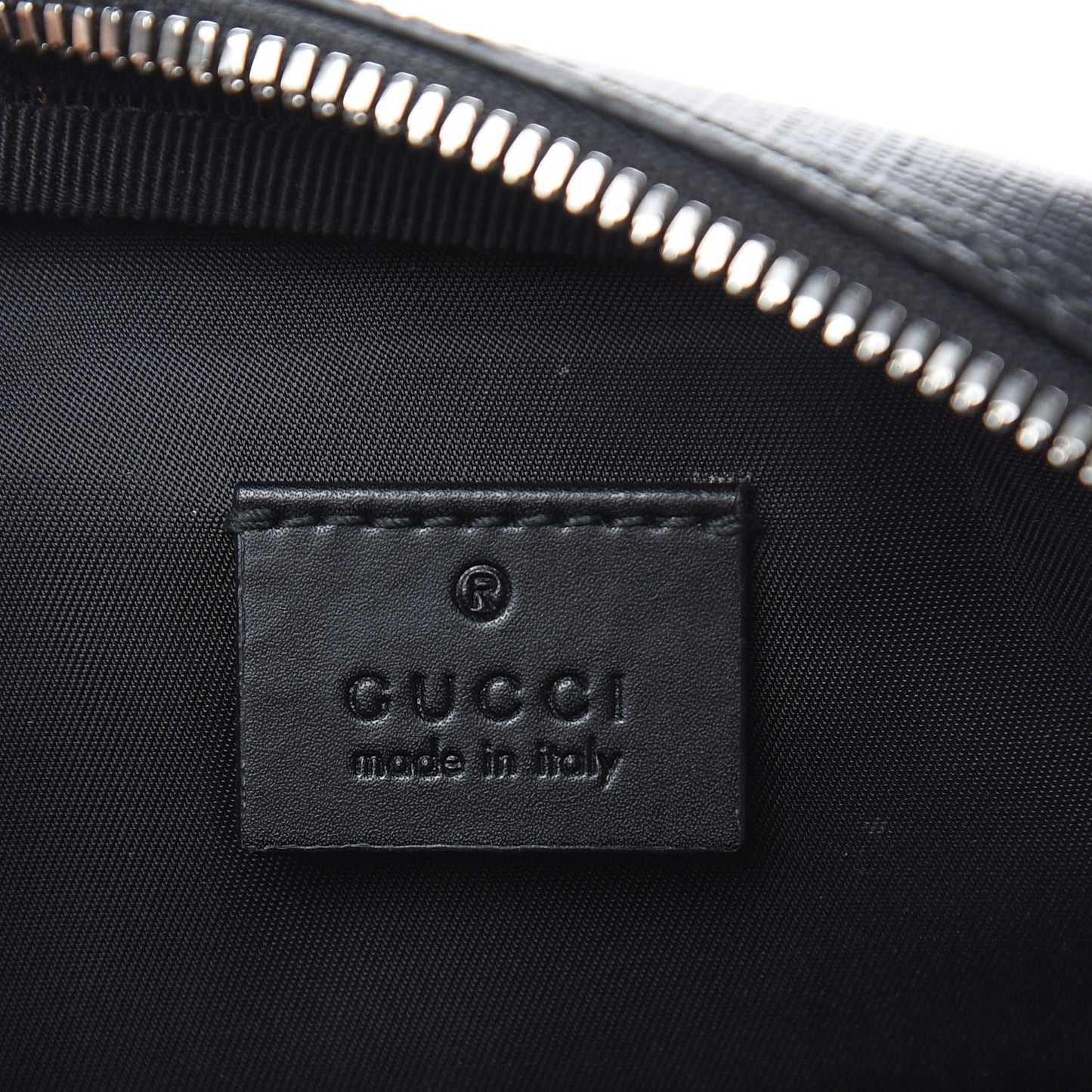 GG Supreme Monogram Web Belt Bag Black