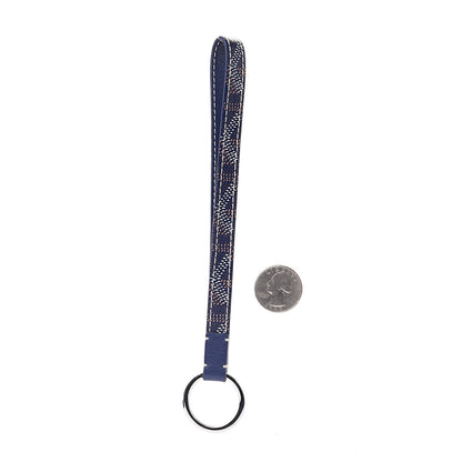 Goyard Goyardine Sesame Key Holder Navy 2 of 3
