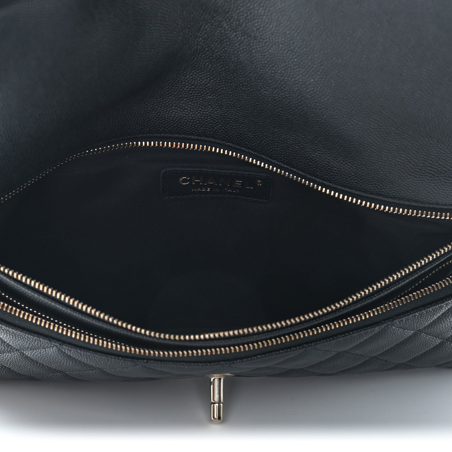 Chanel Caviar Quilted Flap Clutch Black 5 of 9