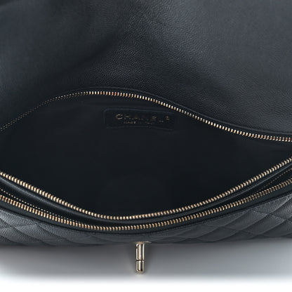 Chanel Caviar Quilted Flap Clutch Black 5 of 9
