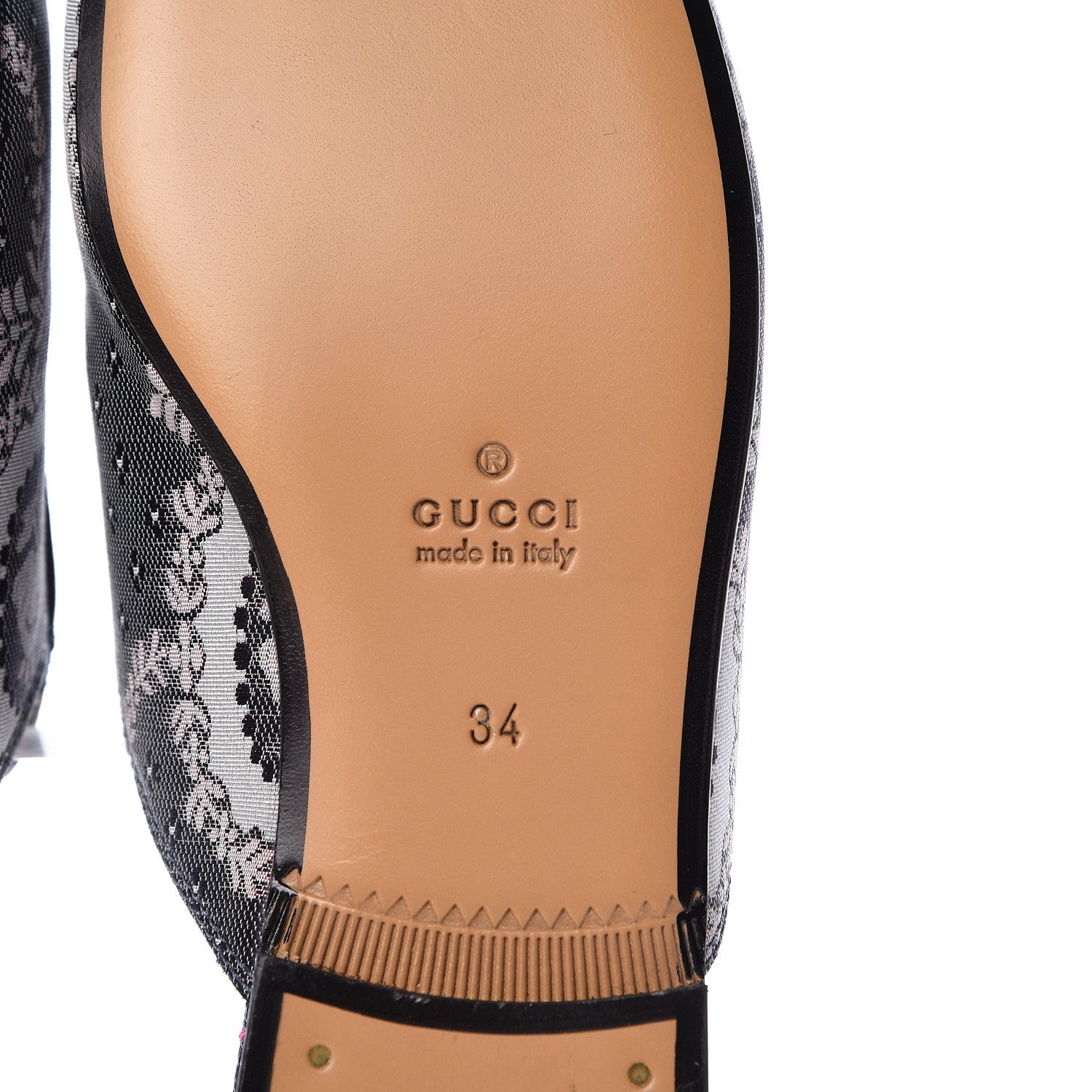 Gucci Jacquard Floral Womens Princetown Slippers 34 Multicolor 7 of 8