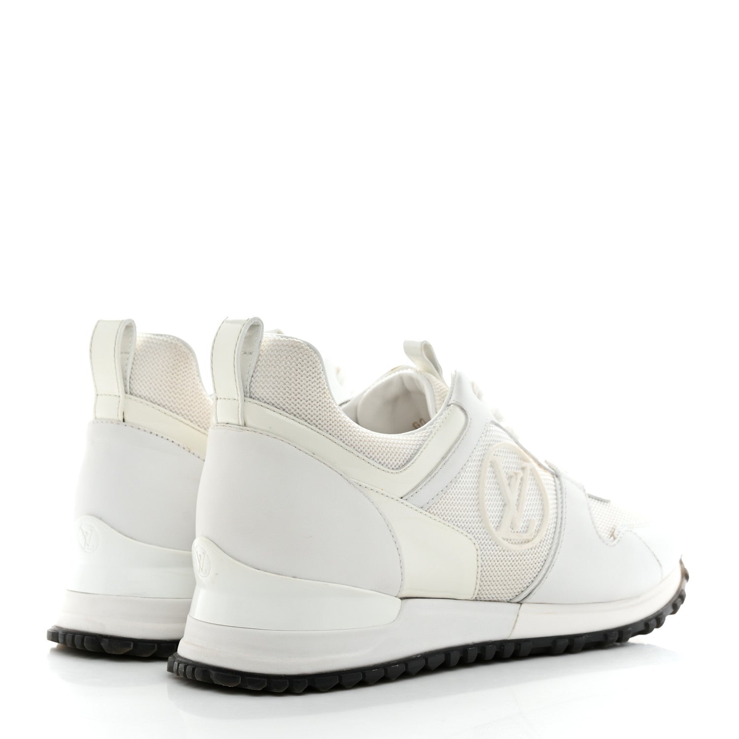 Louis Vuitton Calfskin Mesh Run Away Sneakers 37 White 4 of 14