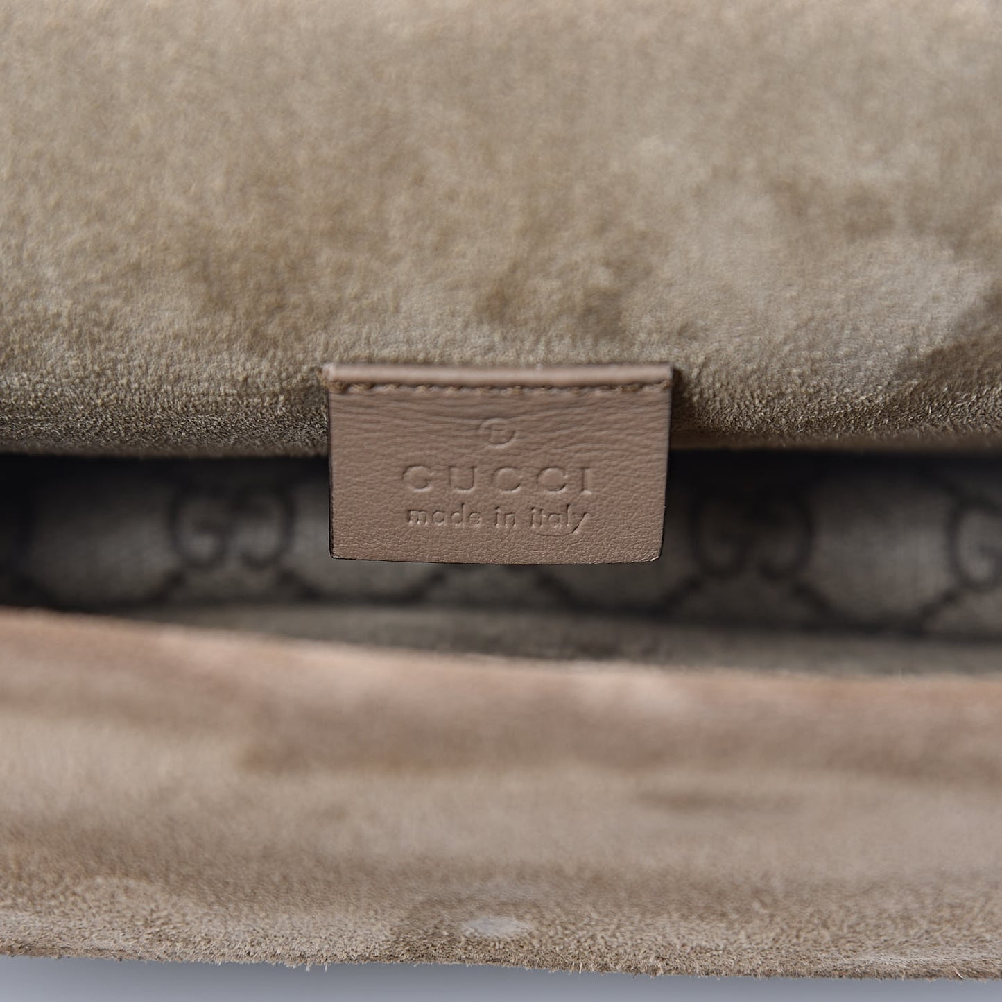GG Supreme Monogram Mini Dionysus Shoulder Bag Taupe
