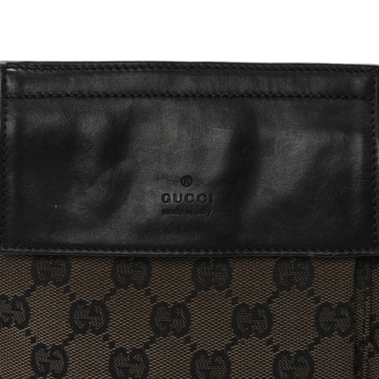 GG Monogram Double Pocket Belt Bag Navy