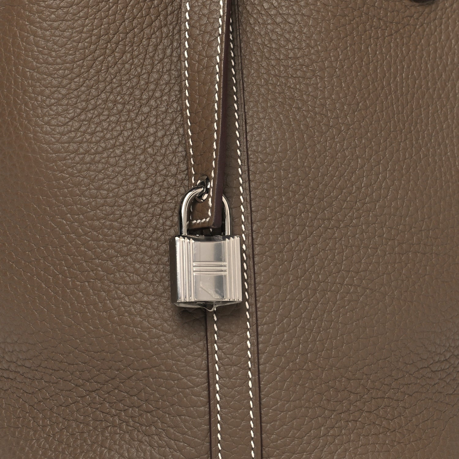 Hermes Taurillon Clemence Picotin Lock 18 PM Etoupe 14 of 25
