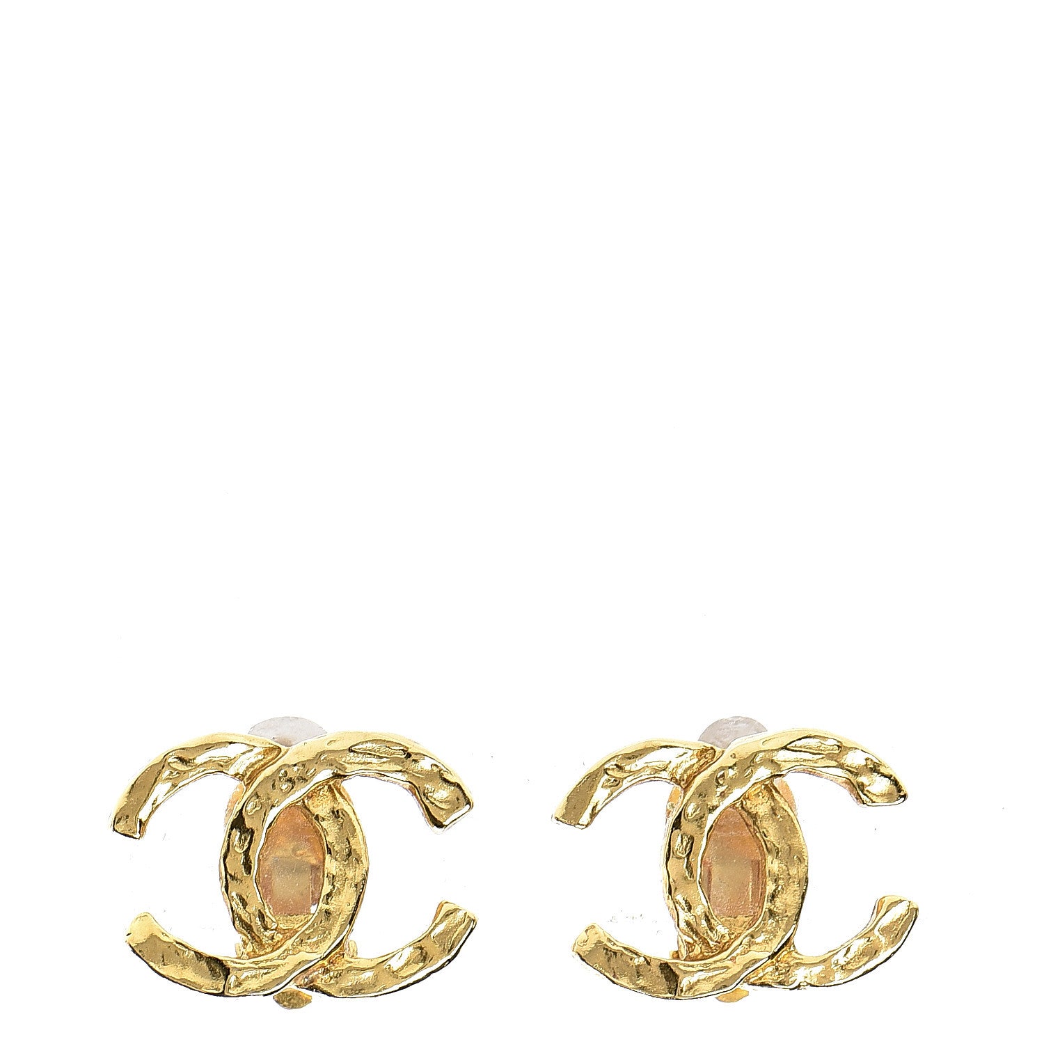 Chanel CC Clip On Earrings Gold 1 of 4
