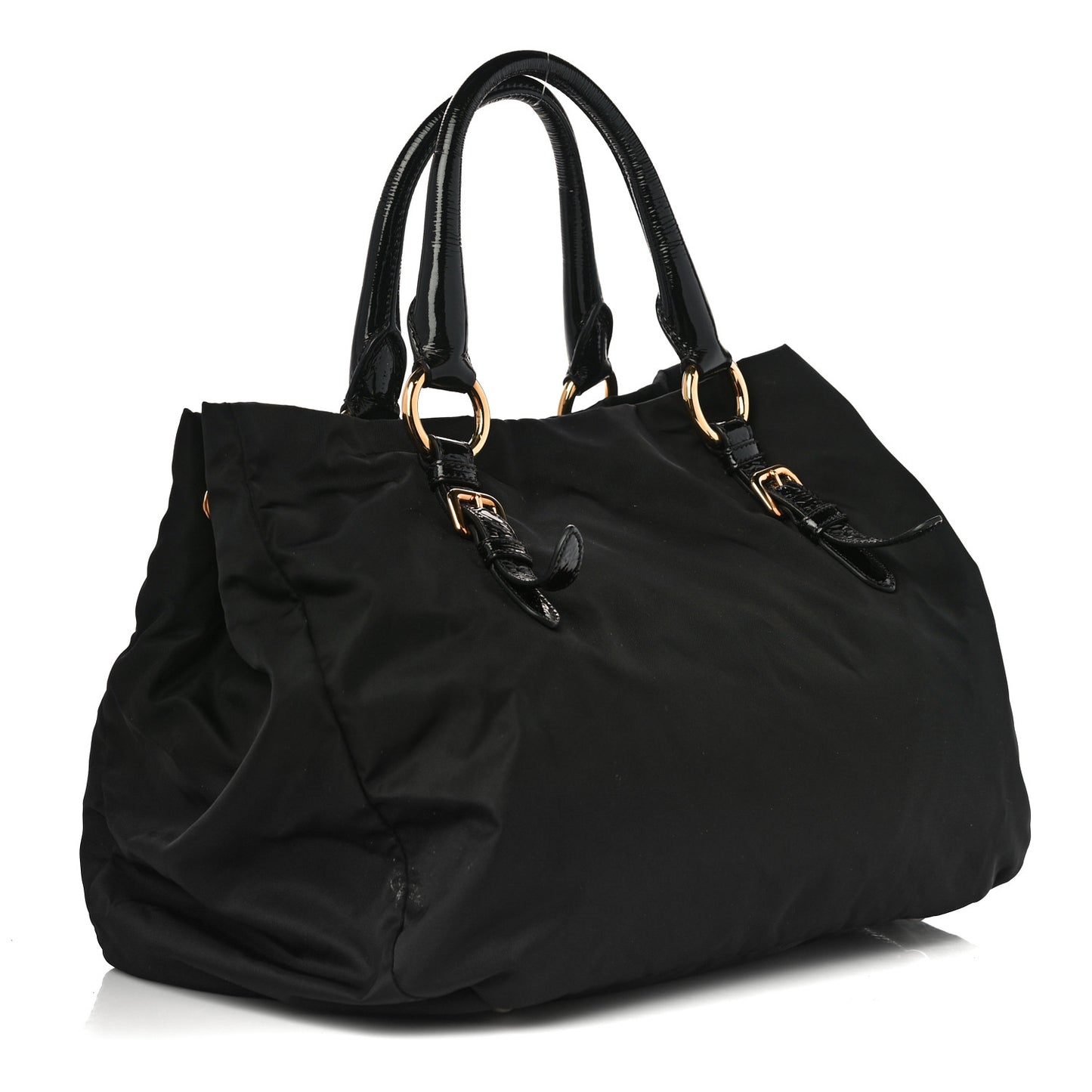 Tessuto Nylon Pietre Jeweled Tote Black