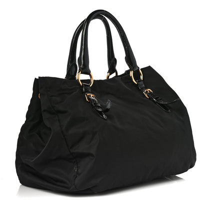 Prada Tessuto Nylon Pietre Jeweled Tote Black 2 of 9
