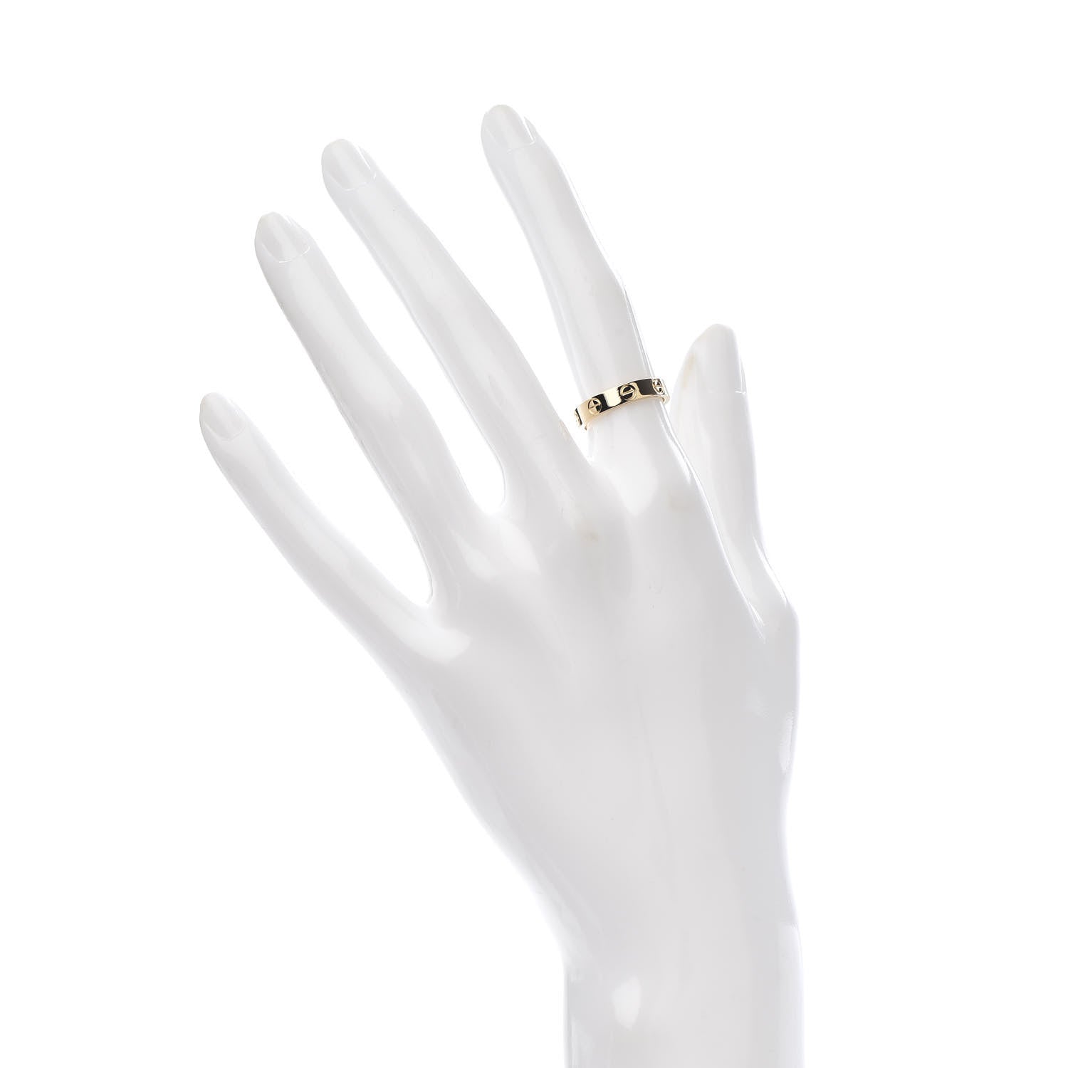 Cartier 18K Yellow Gold 3.5mm LOVE Wedding Band Ring 49 5 2 of 5