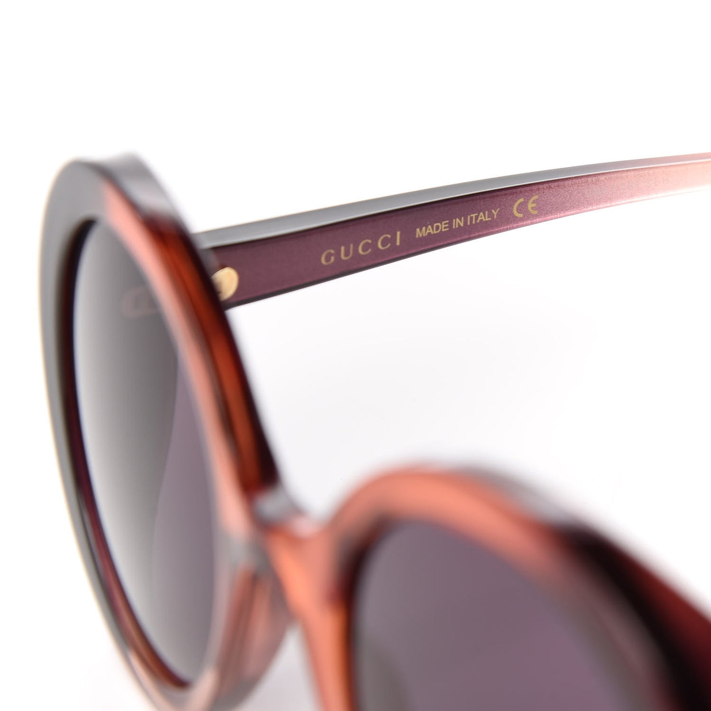 Round Sunglasses GG0367S Purple Red