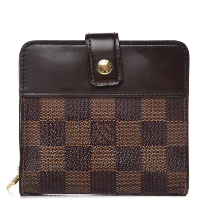 Louis Vuitton Damier Ebene Zippe Zipped Compact Wallet 1 of 9
