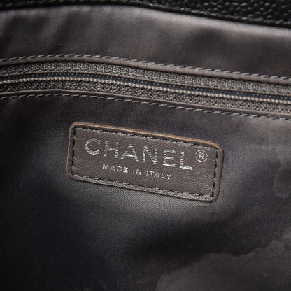 Chanel Caviar Quilted XL Grand Shopping Tote GST Dark Grey 6 of 14