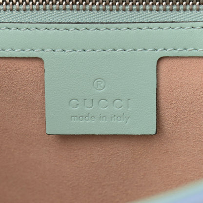 Gucci Calfskin Matelasse Diagonal Small GG Marmont Shoulder Bag Multicolor Pastel 6 of 11