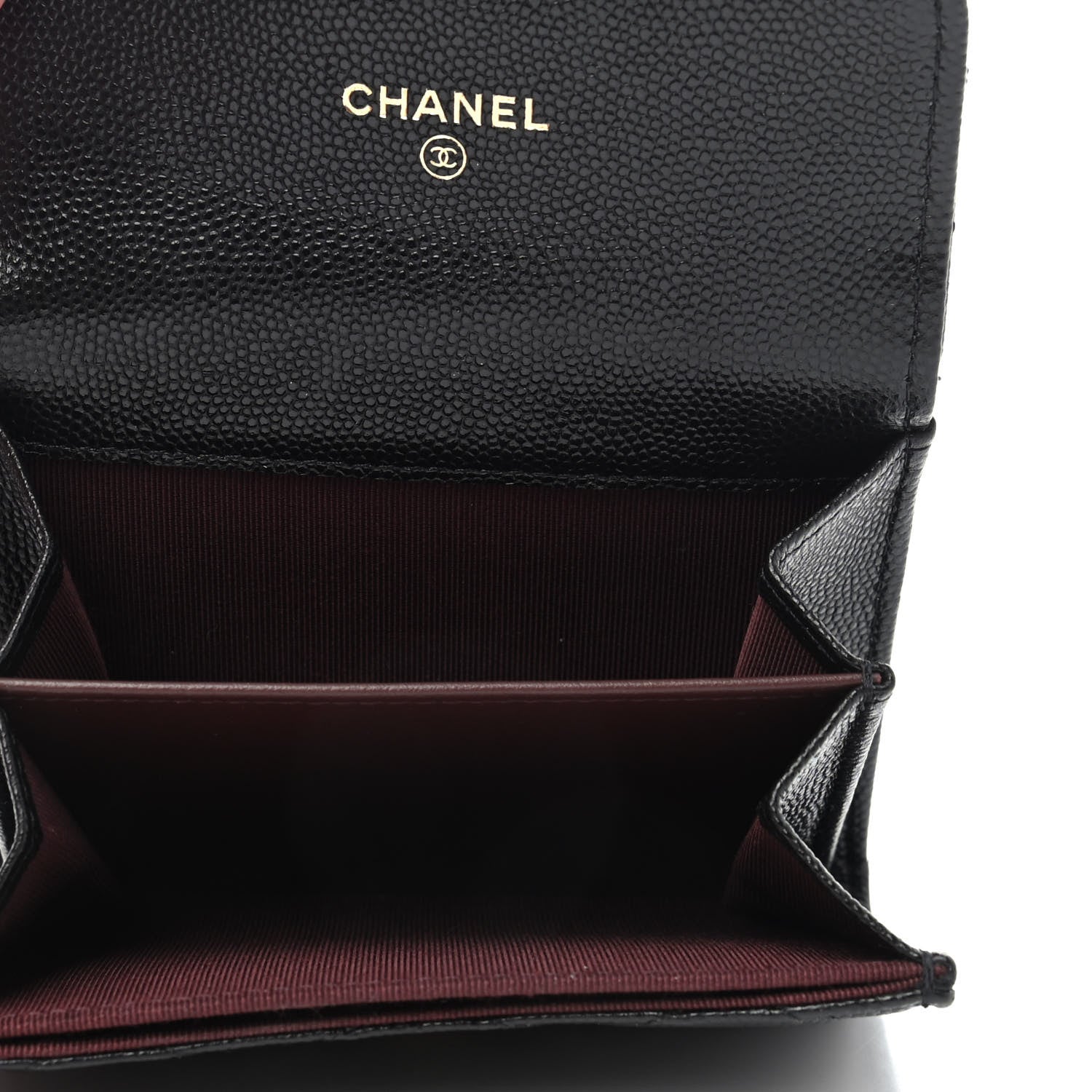 Chanel Caviar Quilted Flap Card Holder Wallet Black 4 of 4